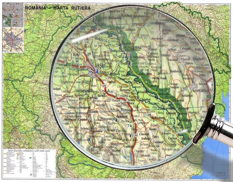 Harta rutiera Romania Moldova Kar14581 фото