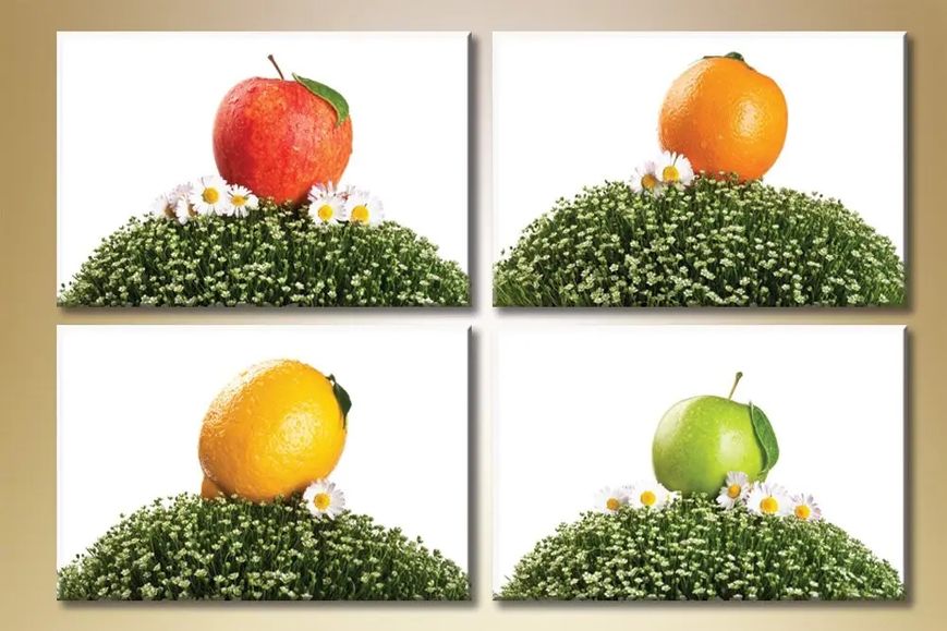 Модульные картины Полиптих, фрукты Eda6680 фото