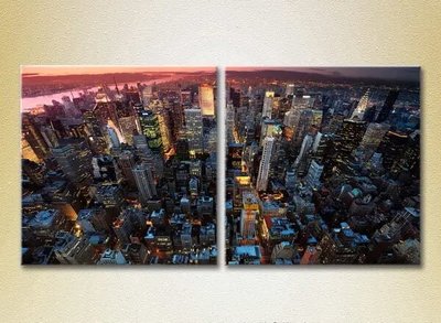 Tablouri modulare New York, vedere de sus_03 Gor8981 фото