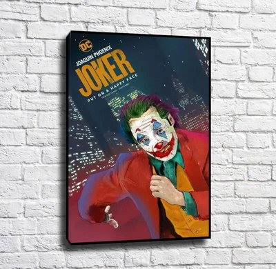 Постер Джокер на фоне небоскребов Pos15315 фото