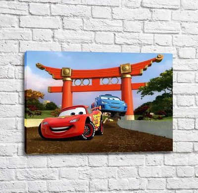 Постер Молния Маквин на трассе в Токио Mul16351 фото