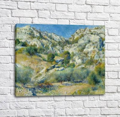 Картина Pierre Auguste Renoir Rocky Crags at LEstaque Ren14282 фото