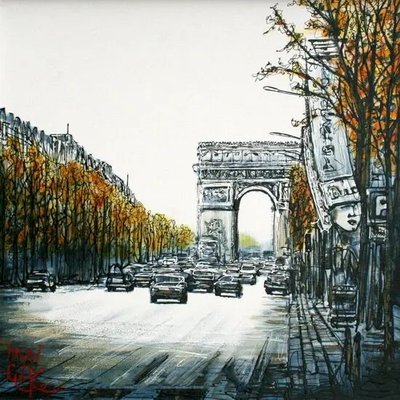 Afiș foto cu Arcul de Triumf din Paris Nay15573 фото