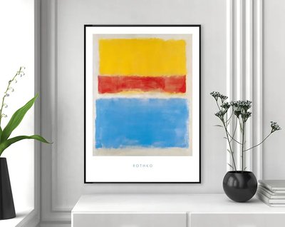 Abstracție galben-roș-albastru, Rothko Abs14633 фото