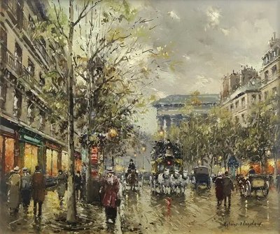 ФотоПостер Antoine Blanchard, Бульвар Мадлен_03 (Boulevard de la Madeleine, Paris) Ant18822 фото