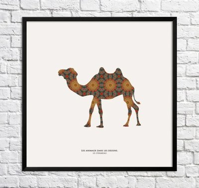 Постер Верблюд. Узоры Min15902 фото