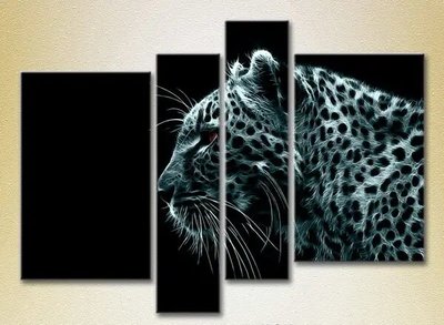 Модульные картины Огненный леопард ZHi9283 фото