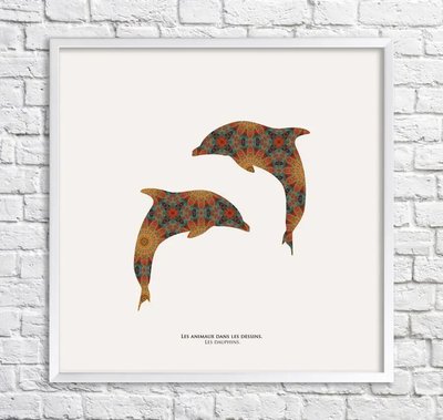 Poster cu delfini. modele Min15903 фото