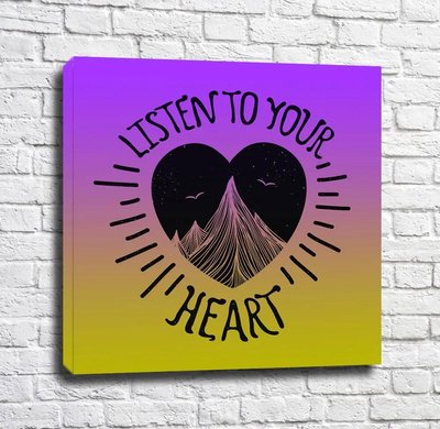 Poster Ascultă-ți inima Mot15067 фото