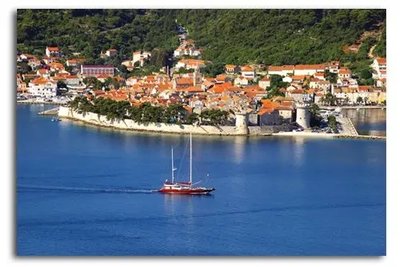 PhotoPoster Croația, vedere de la mare Evr18875 фото