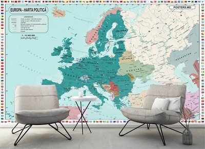 Политическая карта Европы, ЕС Sov434 фото
