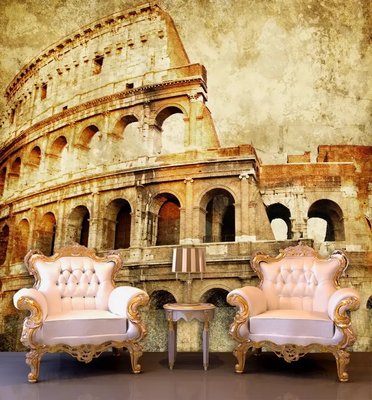 Fototapet Colosseum în stil vintage Ret4685 фото