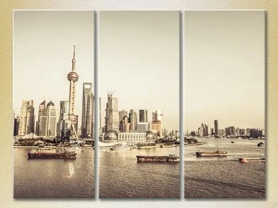 Модульные картины Шанхайские небоскребы_03 Gor7235 фото