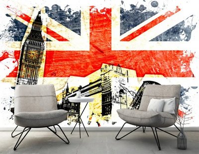 Британский флаг и лондонские достопримечательности Ske1285 фото