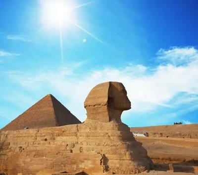 Fototapet Marele Sfinx din Giza pe cer, Egipt Gor4085 фото