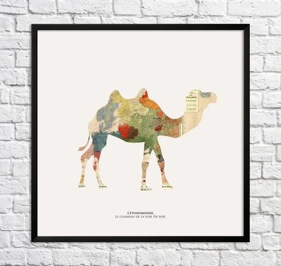 Постер Верблюд. Карта Европы Min15905 фото