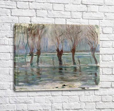 Картина Flood Waters at Giverny, 1896 Mon14136 фото
