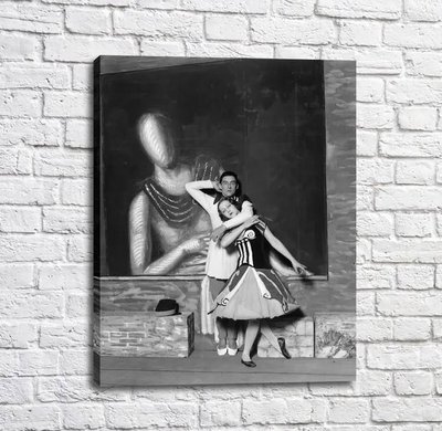 Poster Dansatori de balet în stil alb-negru, balet Tan18197 фото