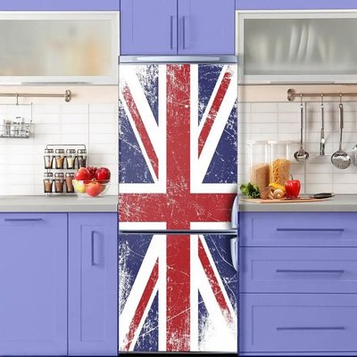 3Д наклейка на дверь, Флаг Великобритании STD162 фото