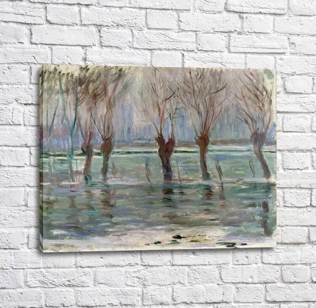 Картина Flood Waters at Giverny, 1896 Mon14136 фото
