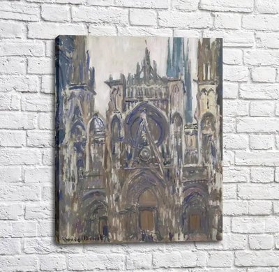 Картина Rouen Cathedral, Study of the Portal, 1892 Mon14337 фото