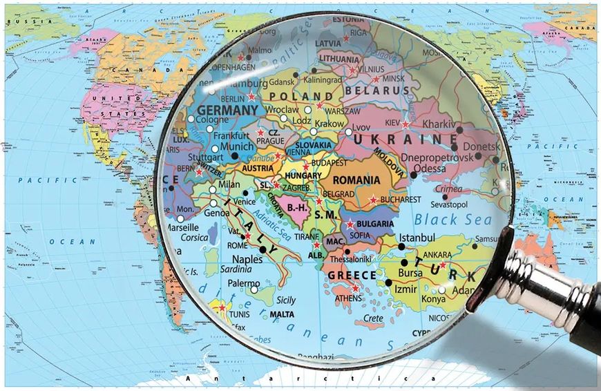 Политическая карта мира, Английский язык Kar14587 фото