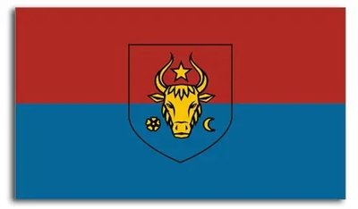 ФотоПостер Красно-синий флаг Молдовы 1832 г. Kar15679 фото