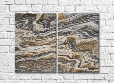 Текстура песчаного камня с разводами, диптих Abs5537 фото