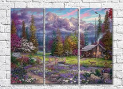 Триптих Lilac Forest 001_2 Pro10187 фото
