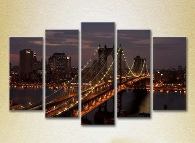 Модульные картины Манхэттенский мост_02 Gor10087 фото