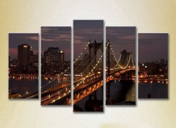Модульные картины Манхэттенский мост_02 Gor10087 фото