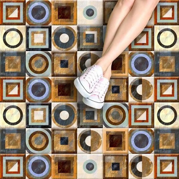 Мозаичная плитка с геометрическими рисунками P26 фото