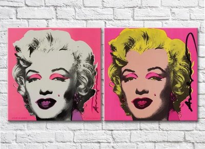 Dipticul lui Marilyn Monroe, portrete vii ale lui Andy Warhol Lyu6943 фото
