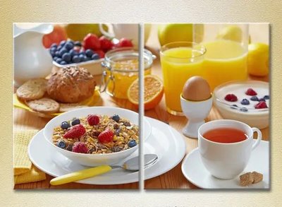 Модульные картины Завтрак с мюслями Eda9493 фото