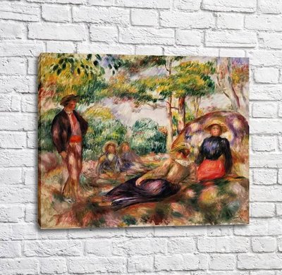 Картина Pierre Auguste Renoir At the Garden Ren14044 фото