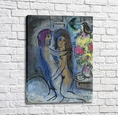 Картина Marc Chagall, Le Couple Bleu Mar13644 фото