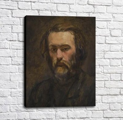 Tabloul Cezann, Portretul unui bărbat, 1862 64 Sez11793 фото