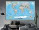 Физико географическая карта мира, Английский язык Kar14594 фото 1