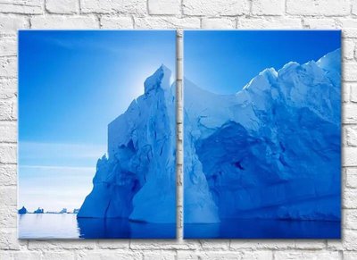 Диптих Снежная глыба на фоне голубого неба Mor8238 фото