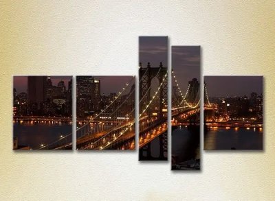 Модульные картины Манхэттенский мост_01 Gor10088 фото