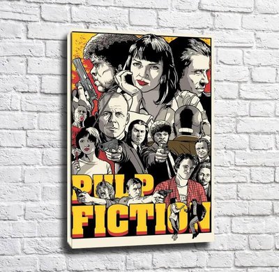 Poster cu eroi din Pulp Fiction Pos15222 фото