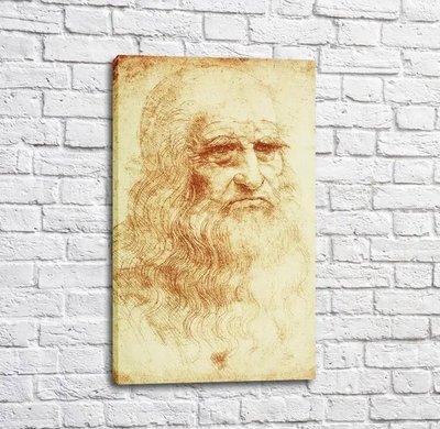 Pictură Autoportret, Da Vinci Leo14189 фото