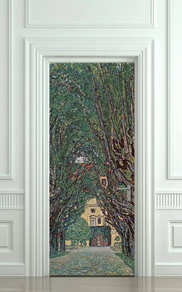 Autocolant 3D pentru ușă, Aleea - Gustav Klimt ST330 фото