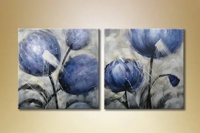 Tablouri modulare flori albastre TSv6644 фото
