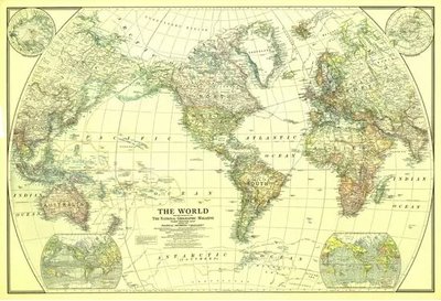Карта мира - политические подразделения (1922 г.) Sta2044 фото