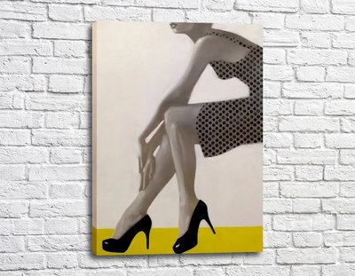 Poster Rochie cu buline și pantofi negri Ann17073 фото