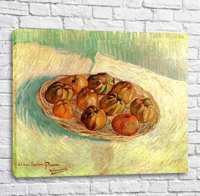 Картина Still Life With Basket Of Apples To Lucien Pissarro Van11594 фото