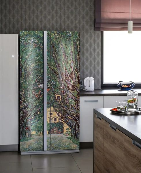 3Д наклейка на дверь, Аллея- Gustav Klimt ST330 фото