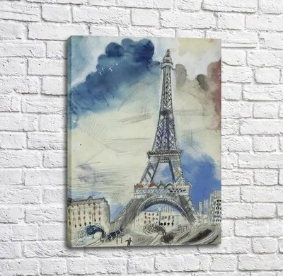 Картина Marc Chagall, La tour Eiffel Mar13646 фото