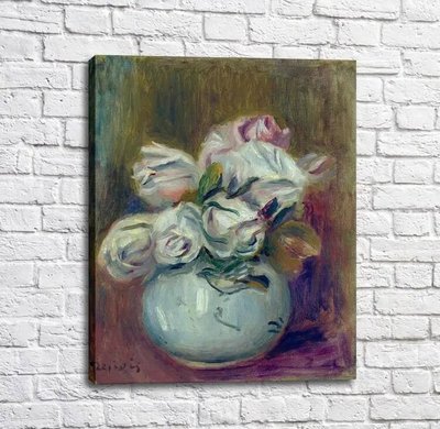 Картина Pierre Auguste Renoir White Roses Ren14346 фото